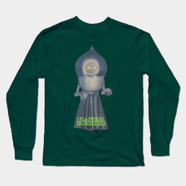 Flatwoods Monster Long Sleeve T-Shirt by Haints in the Hollers